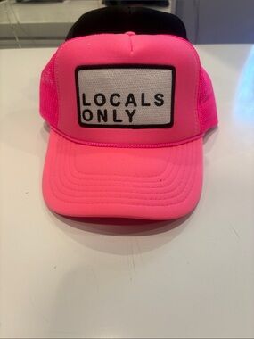 Hot Pink and Black Trucker Hat
